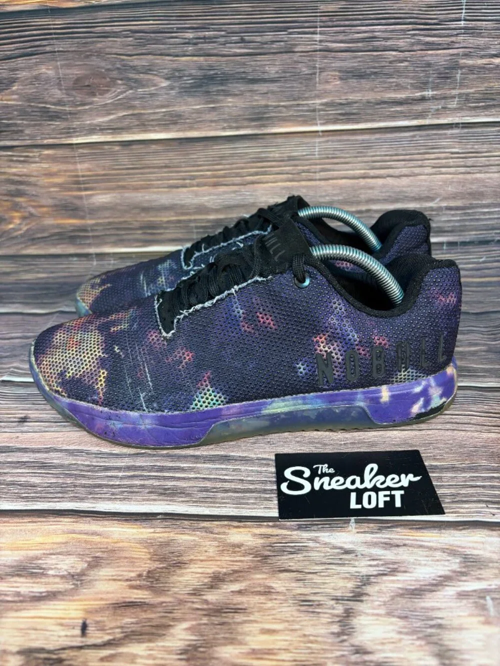 NoBull Trainer Dark‎ Purple Midnight Tye Dye Men's Athletic Training Shoes 11